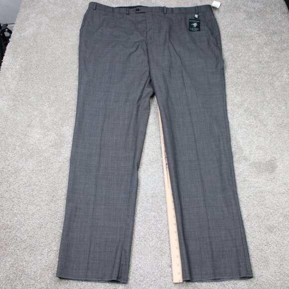 LAUREN Ralph Lauren Suit Separate Pants NWT Mens 46 Gray Ultraflex Wool Unhemmed - Picture 2 of 16